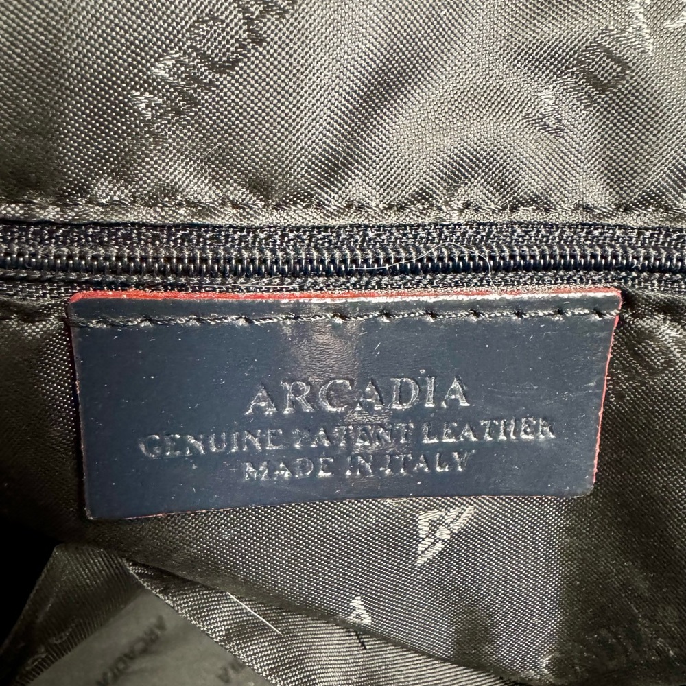 Arcadia Navy Tote with white and red stitching - Picture 7 of 9